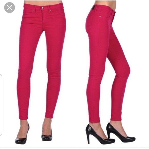 [Henry & Belle] Super Skinny Ankle Jean in Red - Picture 7 of 7